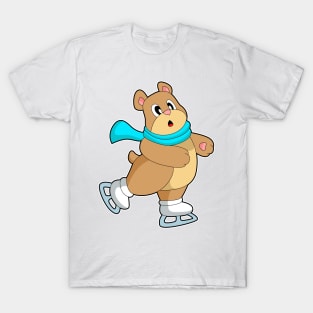 Bear Ice skating Ice skates T-Shirt